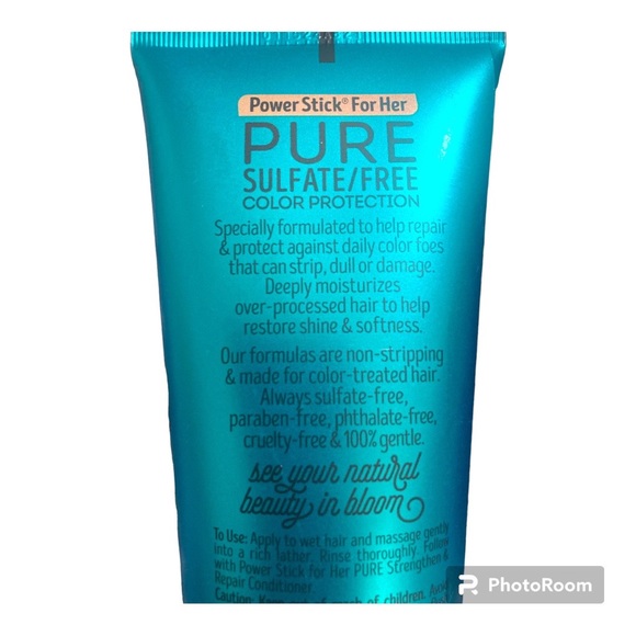 Power Stick Pure Strengthen & Repair Shampoo, Coconut Oil & Geranium Oil 6.5 oz - Picture 3 of 6